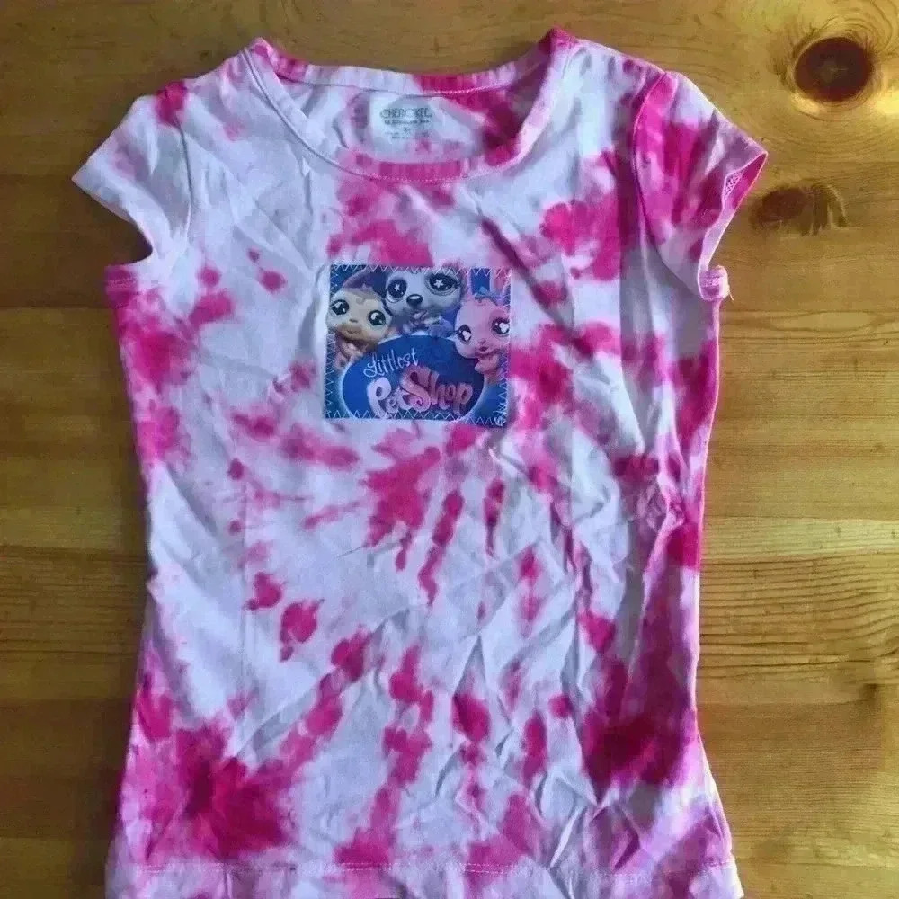 New! Tie dye Littlest Pet Shop T-shirt’. Cherokee girls XS